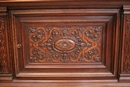 Henri II style Cabinet in Walnut, France 19th century