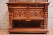 Quality Henri II server in walnut