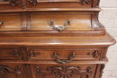 Louis XV style Display cabinet in Walnut, France 19th century