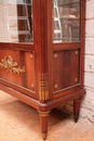 Louis XVI style Display cabinet in mahogany,bronze and marble, France 19th century