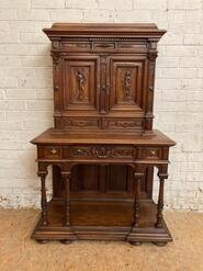 Quality renaissance secretary desk in walnut