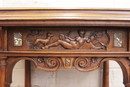 Renaissance style Cabinet in Walnut, France 19th century