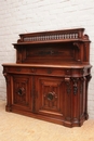 Renaissance style Sideboard in Walnut and bronze, France 19th century