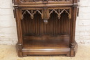 Gothic style Cabinet in Walnut, France 19th century