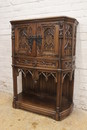 Gothic style Cabinet in Walnut, France 19th century