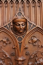 Gothic style Armoire in Walnut, France 1900