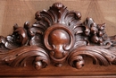 Regency style Hall bench in Walnut, France 19th century