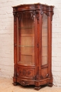 Regency style Display cabinet in oak and marble, France 19th century