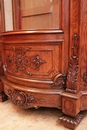 Regency style Display cabinet in oak and marble, France 19th century