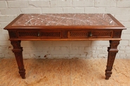 Regency style wall console in walnut