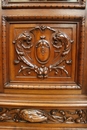 Renaissance style 3 Pc. Walnut office set, France 19th century