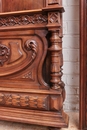 Renaissance style Bed in Walnut, France 19th century