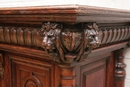 Renaissance style Cabinet in Oak, France 19th century