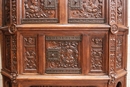 Renaissance style Cabinet in Oak, France 19th century