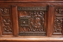 Renaissance style Cabinet in Oak, France 19th century