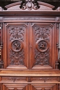 Renaissance style Cabinet in Walnut, France 19th century