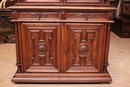 Renaissance style Cabinet in Walnut, France 19th century