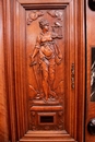 Renaissance style Cabinet in Walnut, France 19th century