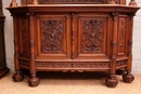 Renaissance style Cabinet in Walnut, France 19th century