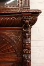 Renaissance style Cabinet/bookcase in Oak, Belgium 19th century