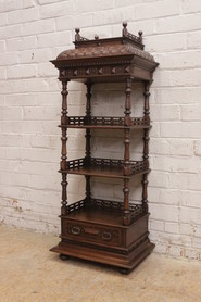 Renaissance Cabinet/etagere in walnut