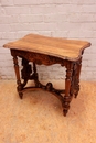 Renaissance style Center table in Walnut, France 19th century