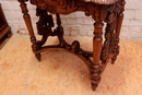 Renaissance style Center table in Walnut, France 19th century