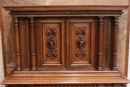 Renaissance style Credenza in Walnut, France 19th century