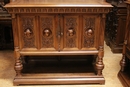 Renaissance style Dinning set in walnut, france 19th century