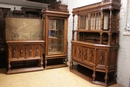 Renaissance style Dinning set in walnut, france 19th century