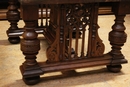 Renaissance style Dinning set in walnut, france 19th century