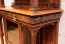 Renaissance style Display cabinet in Walnut, France 19th century