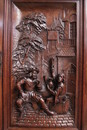 Renaissance style Cabinet in Walnut, France 19th century