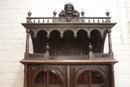 Renaissance style Display cabinet in Walnut, France 19th century