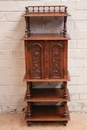 Renaissance style Music cabinet in Walnut, France 19th century