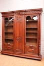 Renaissance style Bookcase in Walnut, France 19th century