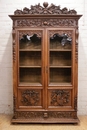 Renaissance style Bookcase in Walnut, France 19th century