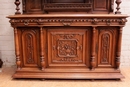 Renaissance style Cabinet and server in Walnut, France 19th century