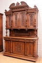 Renaissance style Cabinet and server in Walnut, France 19th century