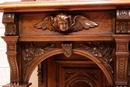 Renaissance style Cabinet in Walnut, France 19th century