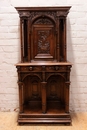 Renaissance style Cabinet in Walnut, France 19th century