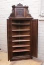 Renaissance style Corner cabinet in Walnut, France 19th century