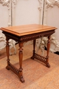 Renaissance style Desk table in Walnut, France 19th century