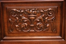 Renaissance style Display cabinet in Walnut, France 19th century