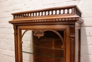 Renaissance style Display cabinet in Walnut, France 19th century