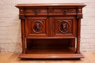 Renaissance style server in walnut