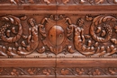 Renaissance style Sideboard in Walnut, France 1900