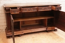 Renaissance style Sideboard in Walnut, France 1900