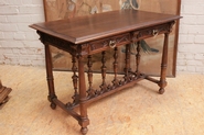 Renaissance Style writing desk table in walnut