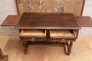 Renaissance style Desk table in Walnut, France 19th century